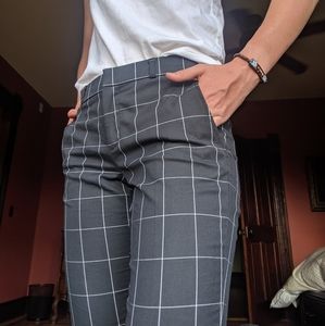 Banana republic black plaid pants